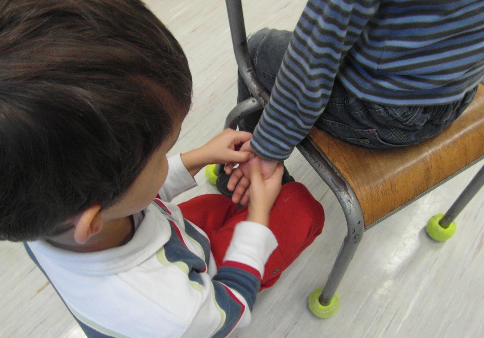 Massage à l'école Bienveillance Sérénité