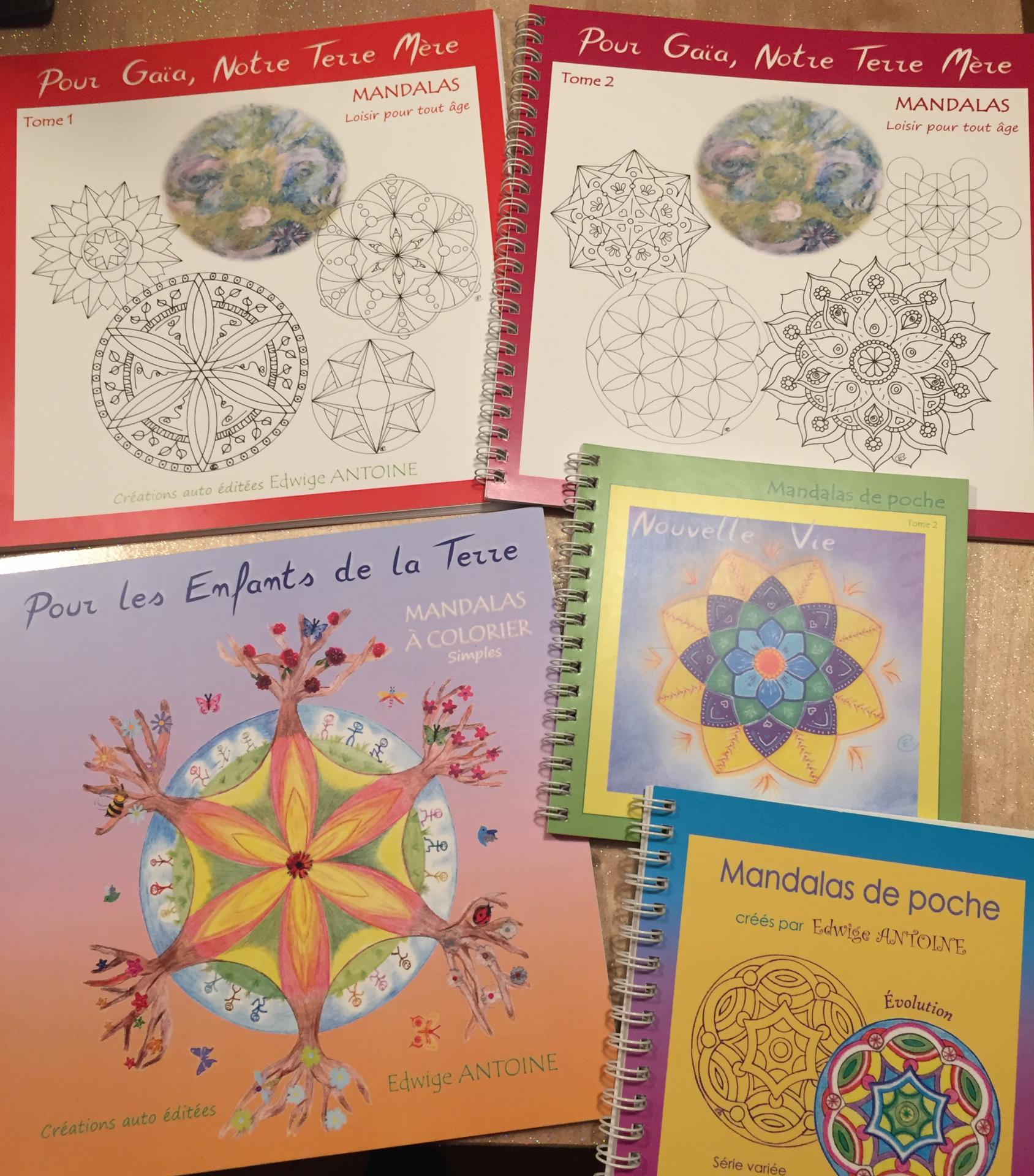 5 autres Livrets de Mandalas à colorier encore dispos